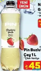 PİN BUZLU ÇAY ÇİLEK-VANİLYA 1 L